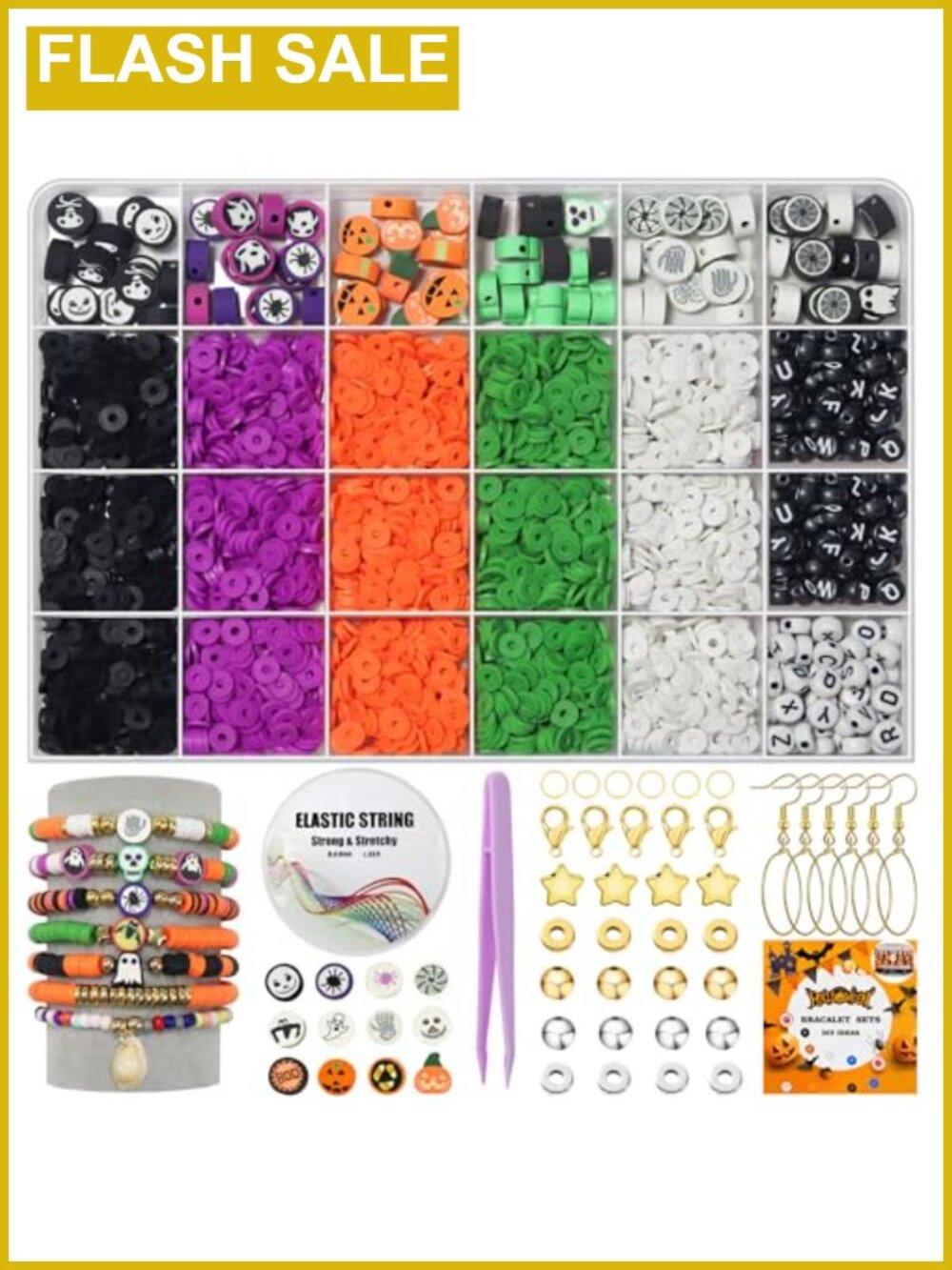 3200pc Polymer Clay Beads Jewelry Making Kit Bracelet Necklace Earring DIY
